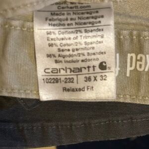 7 pairs of men’s carhartt work pants 50 for all 7 or 10 per pair